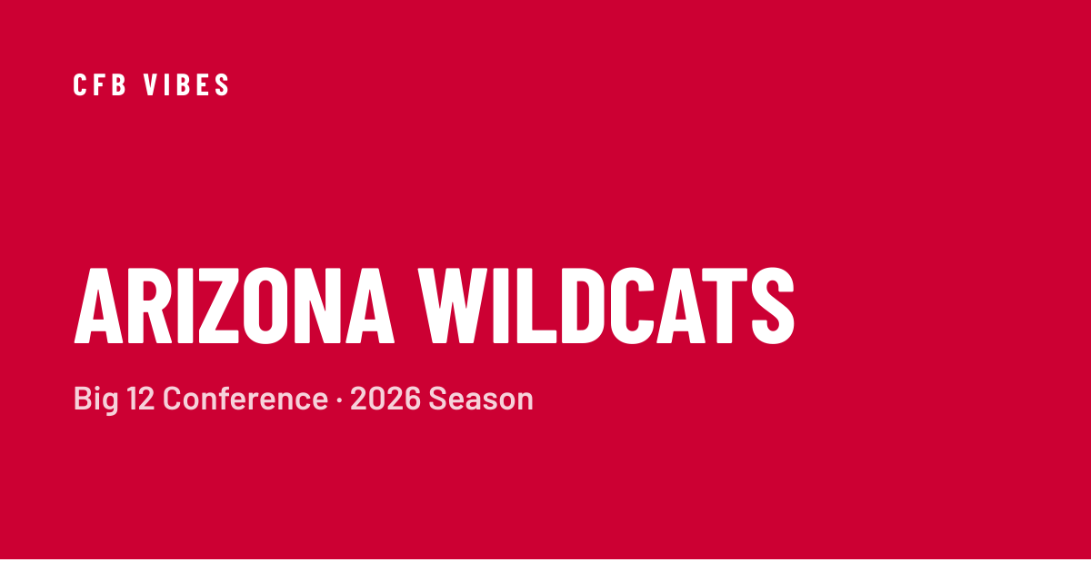Arizona Football Injury Report: Week 9 at Texas Tech