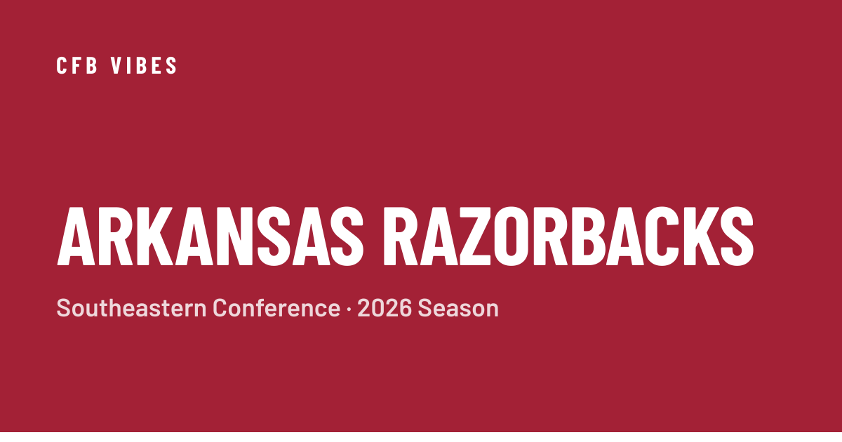 Arkansas Football Record by Year & History