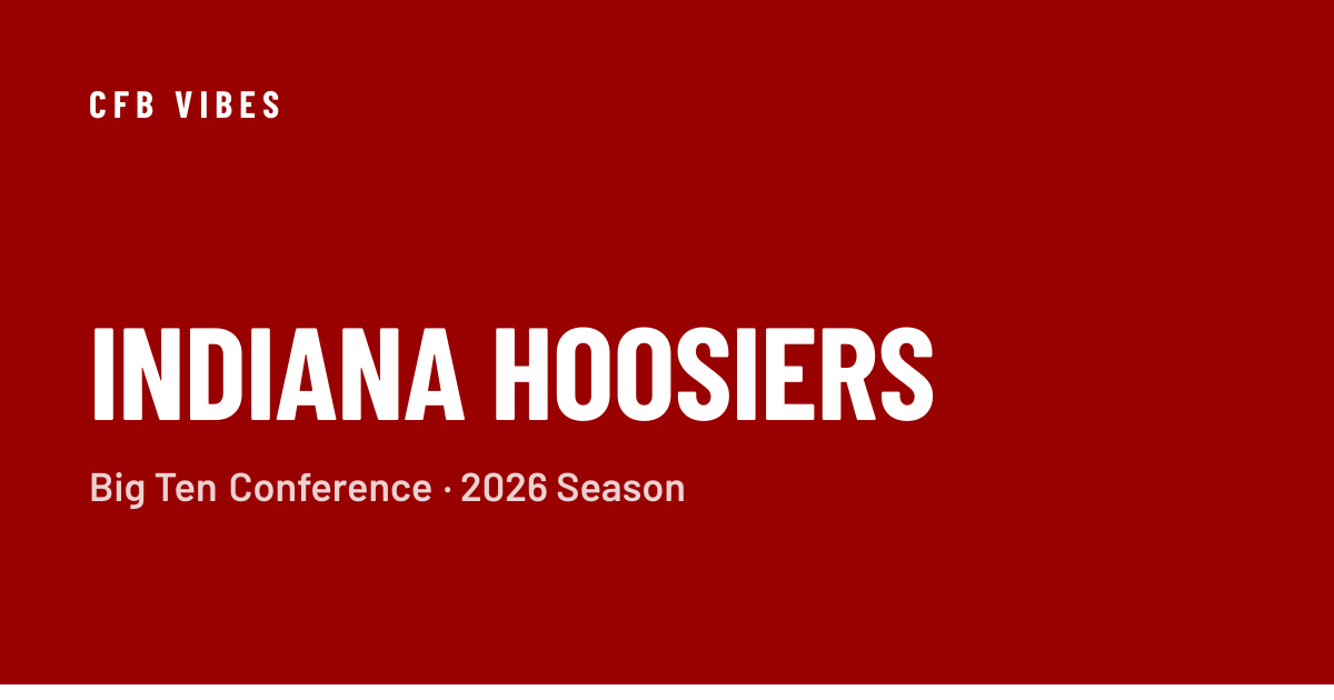 Time In Indiana Indiana Football All-Time Record vs Opponents