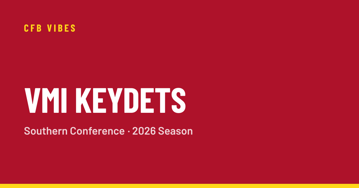 VMI Football Schedule 2026: Games, Dates & Results